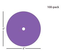 Ångströmlap® Disque de film de rodage d&#39;oxyde d&#39;aluminium - 4 pouces 30 µm (micron), trou