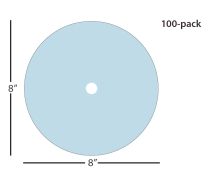 Ångströmlap® Disque de film de rodage d&#39;alumine calcinée - 8 pouces 0,3 µm (micron), trou