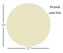 Ångströmlap® Disque de film de rodage d&#39;oxyde d&#39;aluminium - 12 pouces 5 µm (micron), PSA